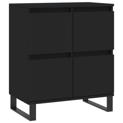 Sideboards 2 Stk. Schwarz Holzwerkstoff