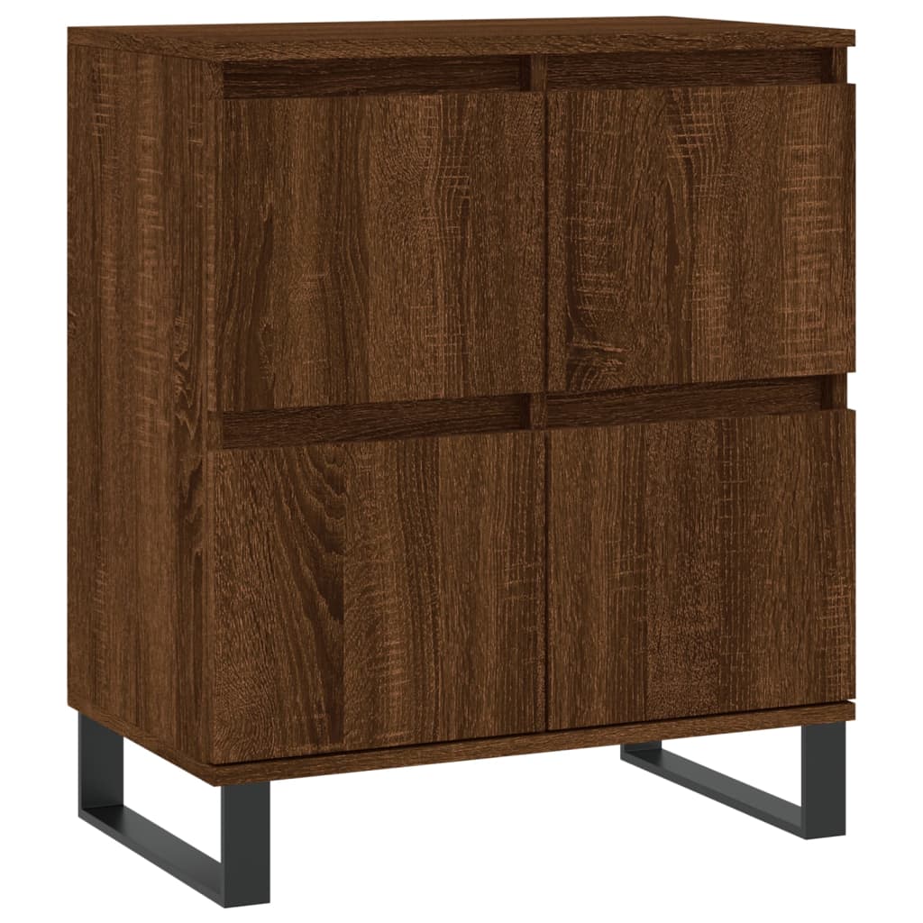 Sideboards 2 Stk. Braun Eichen-Optik Holzwerkstoff