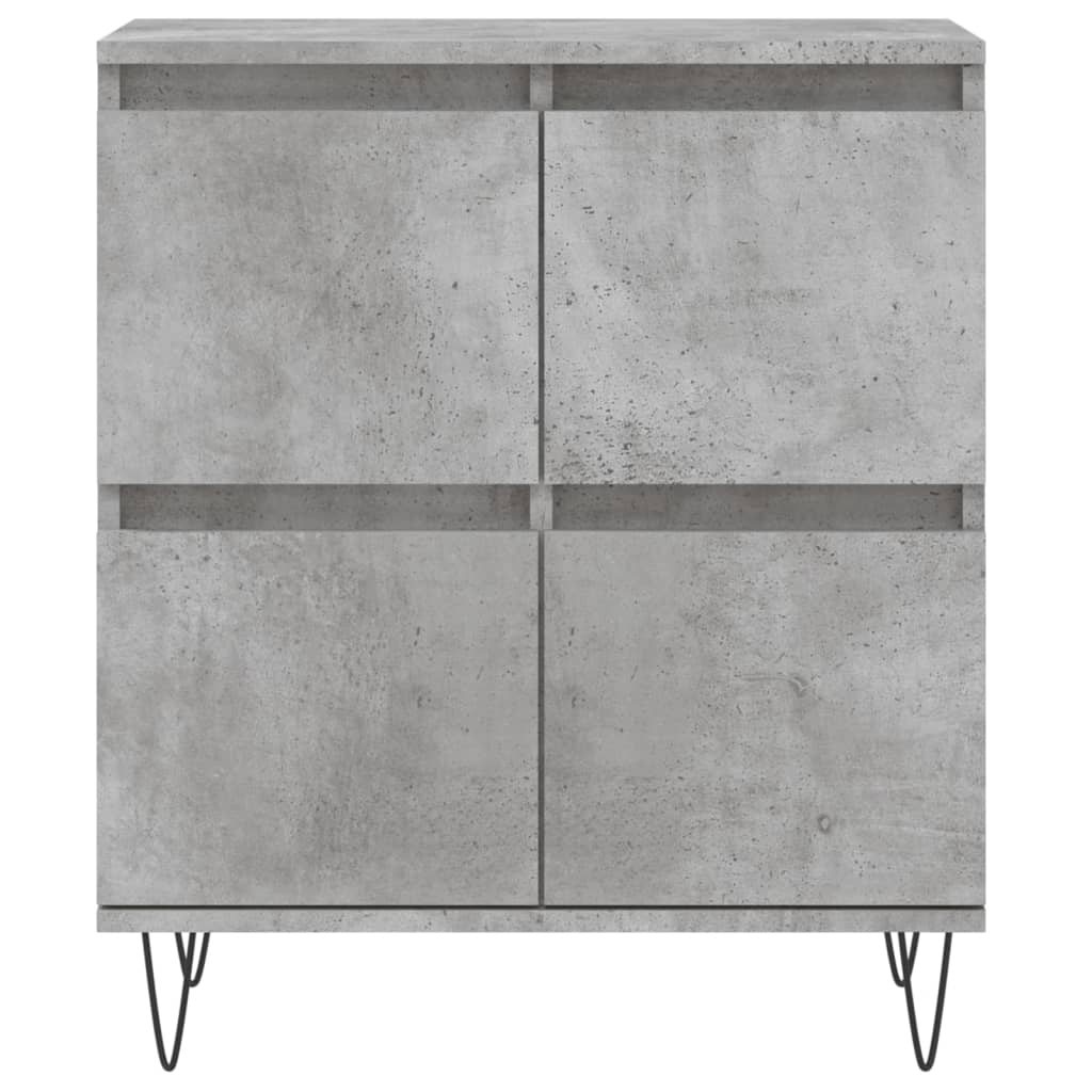 Sideboards 3 Stk. Betongrau Holzwerkstoff