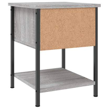 Nachttische 2 Stk. Grau Sonoma 34x35,5x45 cm Holzwerkstoff