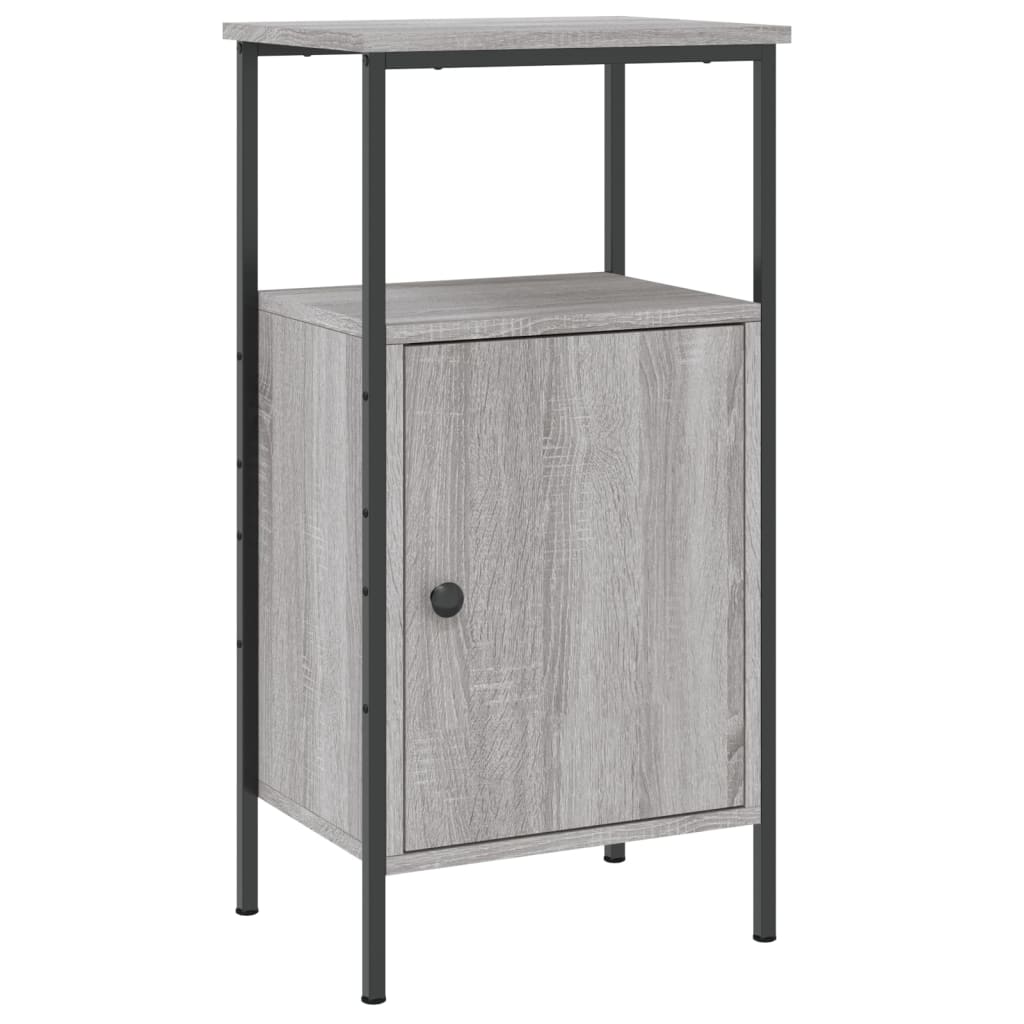 Nachttische 2 Stk. Grau Sonoma 41x31x80 cm Holzwerkstoff