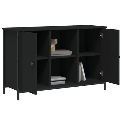 TV-Schrank Schwarz 100x35x65 cm Holzwerkstoff