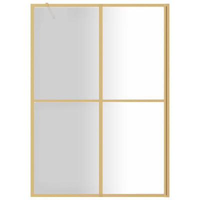 Duschwand für Begehbare Dusche ESG Klarglas Golden 140x195cm