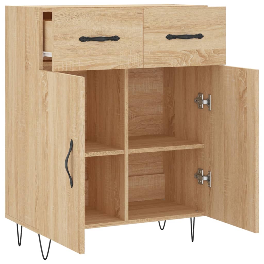 Sideboard Sonoma-Eiche 69,5x34x90 cm Holzwerkstoff