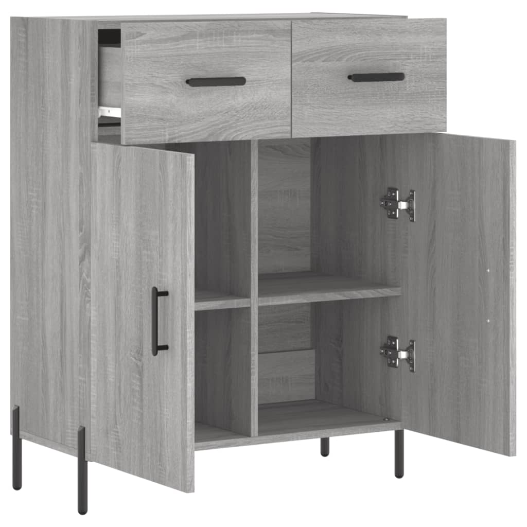 Sideboard Grau Sonoma 69,5x34x90 cm Holzwerkstoff