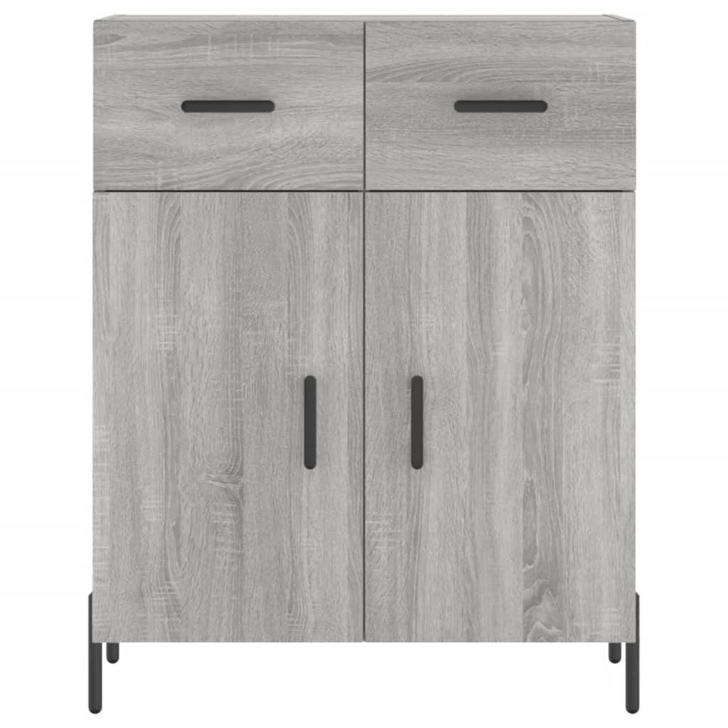 Sideboard Grau Sonoma 69,5x34x90 cm Holzwerkstoff