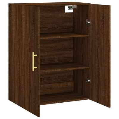 Wandschrank Braun Eichen-Optik 69,5x34x90 cm