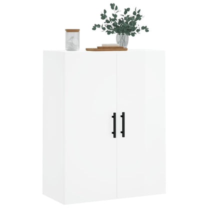 Wandschrank Hochglanz-Weiß 69,5x34x90 cm