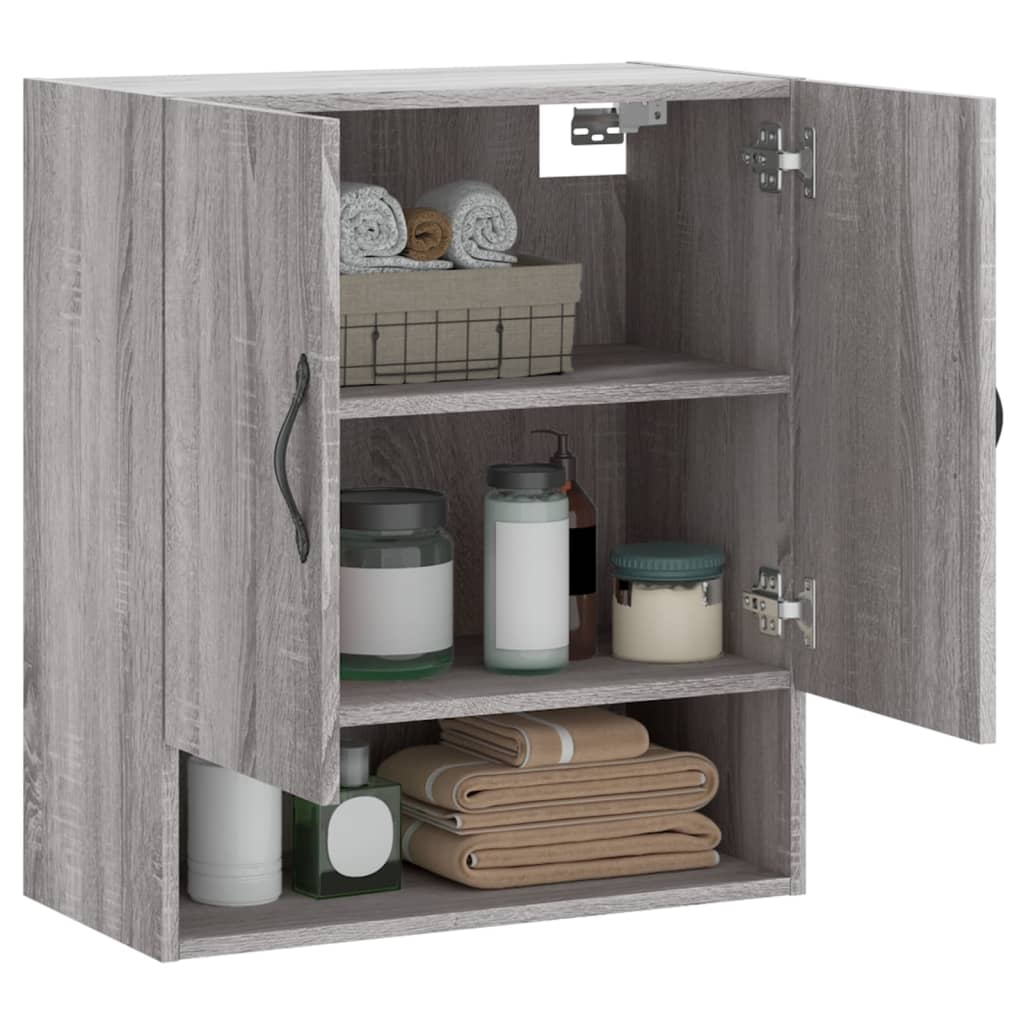 Wandschrank Grau Sonoma 60x31x70 cm Holzwerkstoff