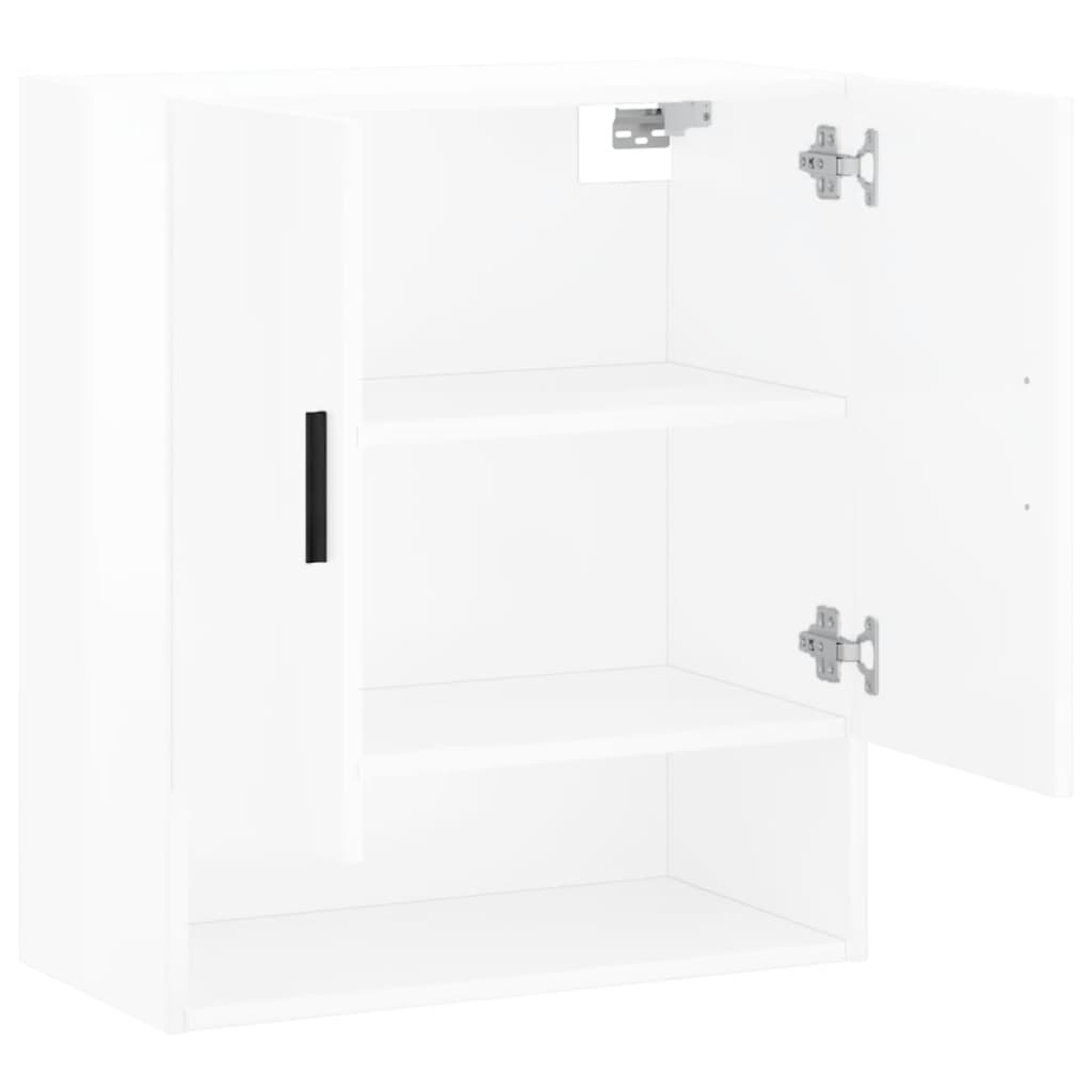 Wandschrank Hochglanz-Weiß 60x31x70 cm Holzwerkstoff