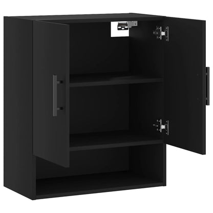 Wandschrank Schwarz 60x31x70 cm Holzwerkstoff