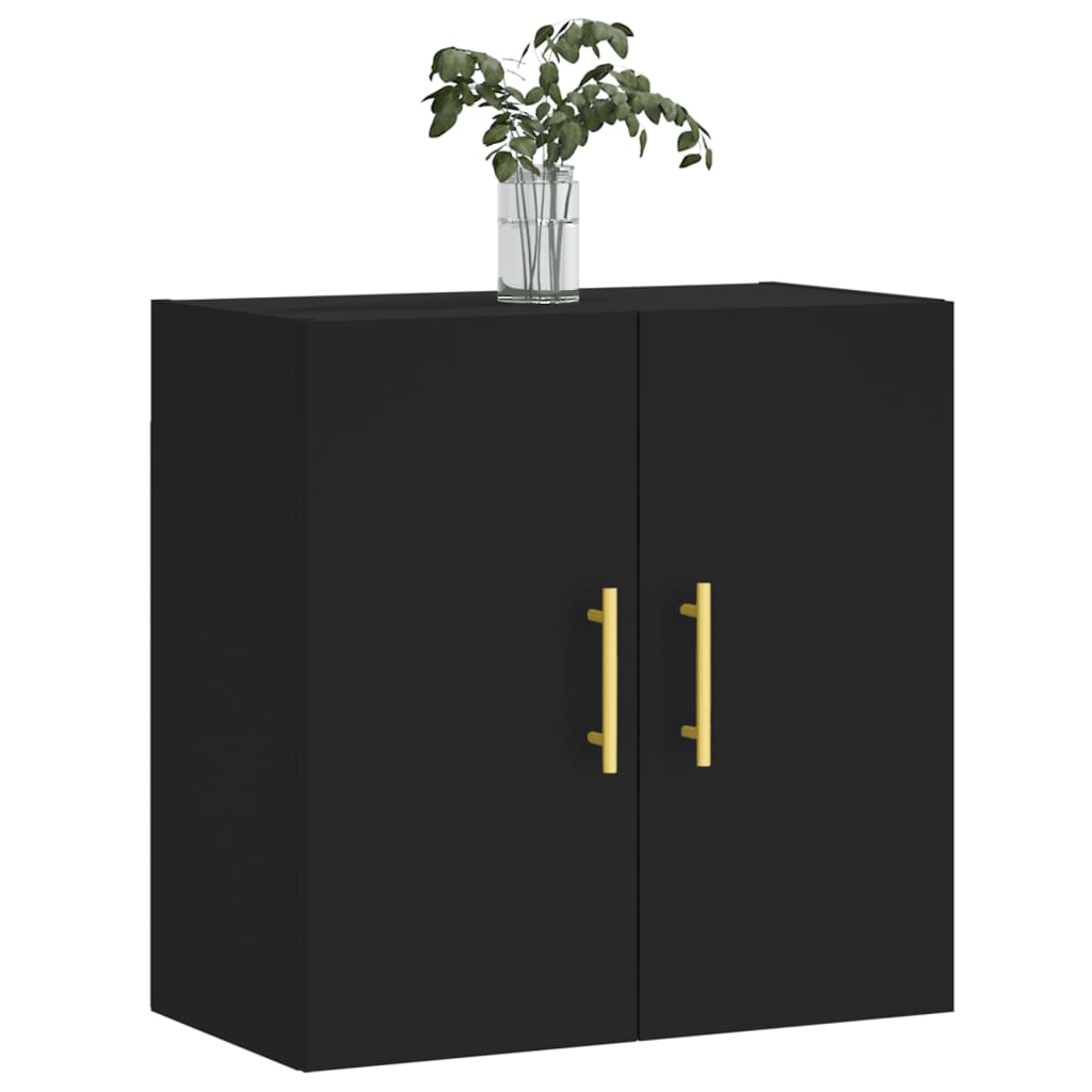 Wandschrank Schwarz 60x31x60 cm Holzwerkstoff