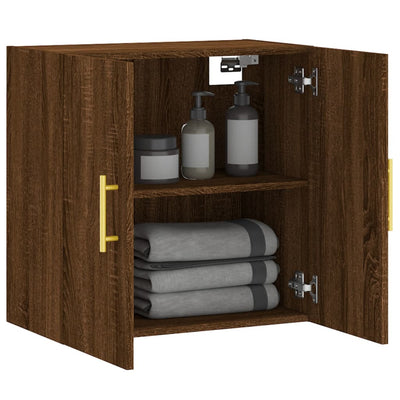 Wandschrank Braun Eichen-Optik 60x31x60 cm Holzwerkstoff