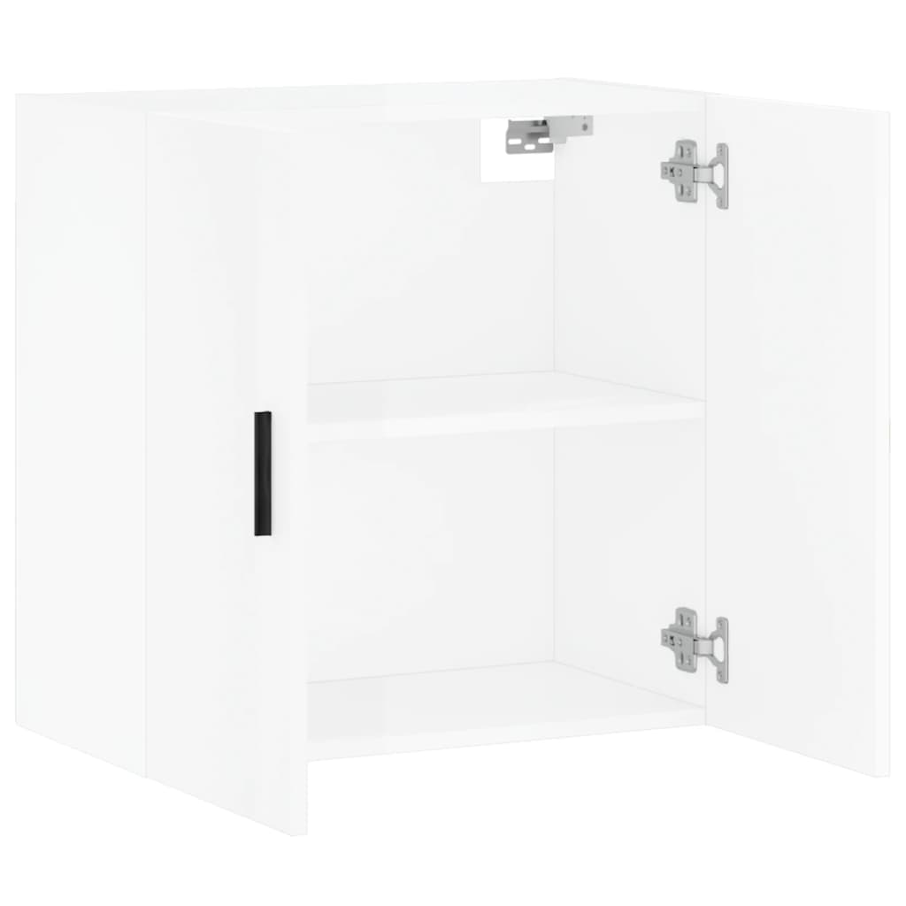 Wandschrank Hochglanz-Weiß 60x31x60 cm Holzwerkstoff