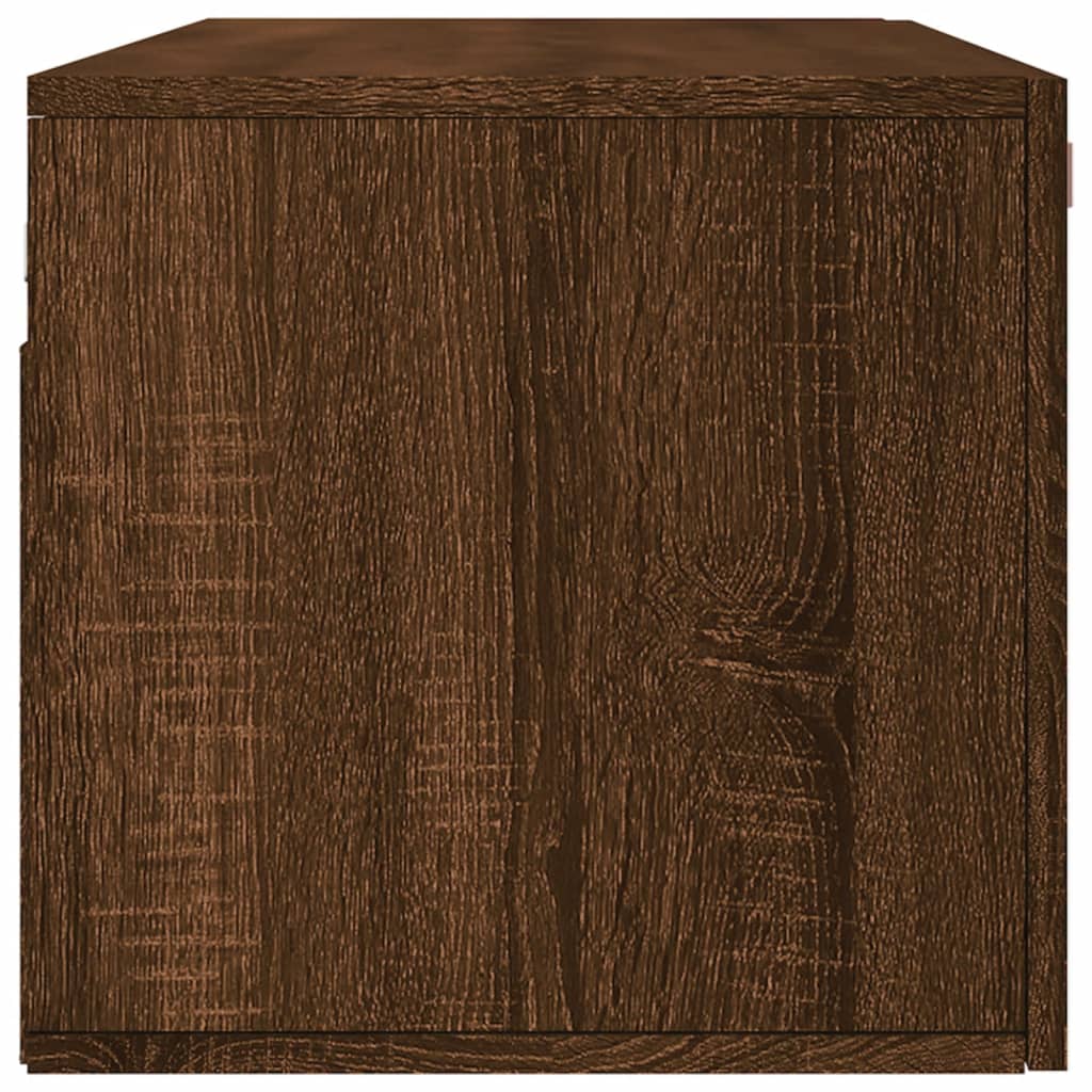 Wandschrank Braun Eichen-Optik 100x36,5x35 cm Holzwerkstoff