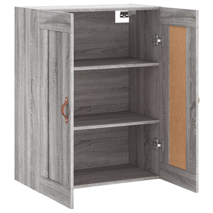 Wandschrank Grau Sonoma 69,5x34x90 cm Holzwerkstoff