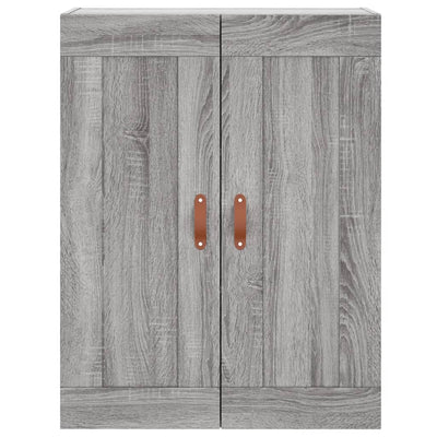 Wandschrank Grau Sonoma 69,5x34x90 cm Holzwerkstoff