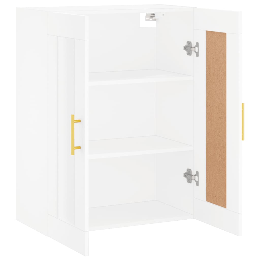 Wandschrank Weiß 69,5x34x90 cm Holzwerkstoff