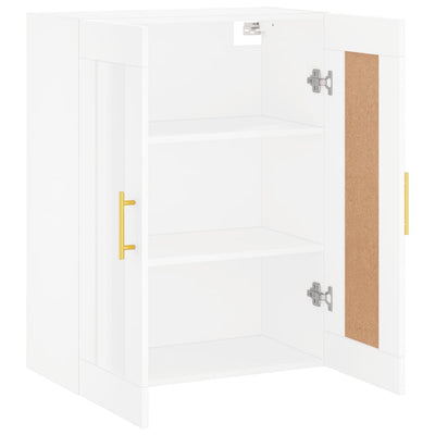 Wandschrank Weiß 69,5x34x90 cm Holzwerkstoff