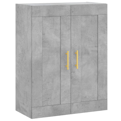 Wandschrank Betongrau 69,5x34x90 cm Holzwerkstoff