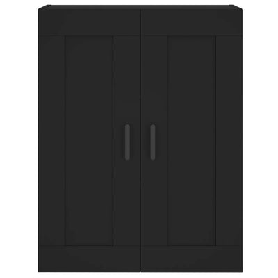 Wandschrank Schwarz 69,5x34x90 cm Holzwerkstoff