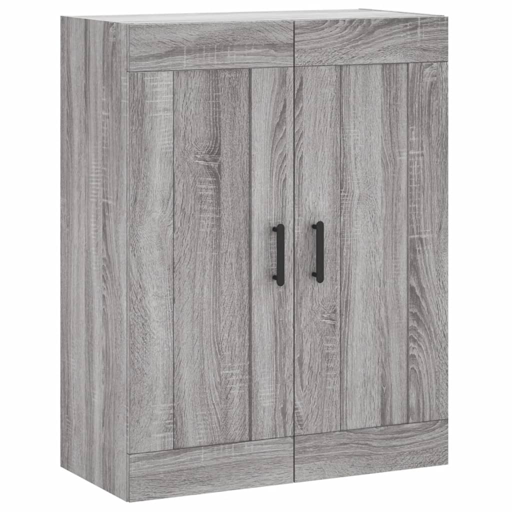 Wandschrank Grau Sonoma 69,5x34x90 cm Holzwerkstoff