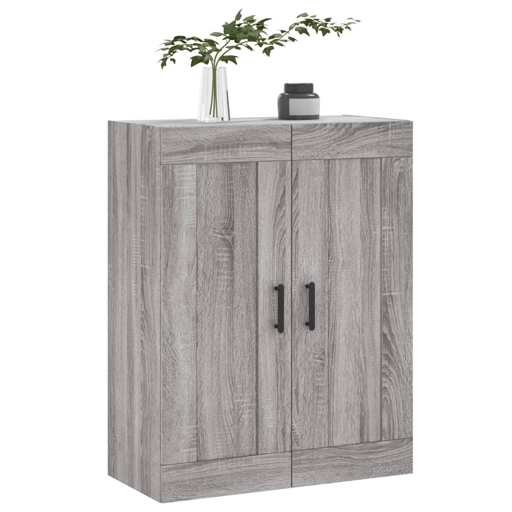 Wandschrank Grau Sonoma 69,5x34x90 cm Holzwerkstoff