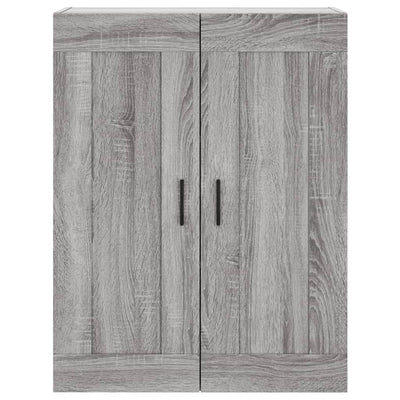 Wandschrank Grau Sonoma 69,5x34x90 cm Holzwerkstoff