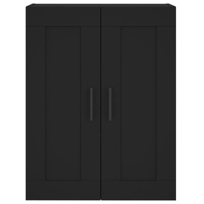 Wandschrank Schwarz 69,5x34x90 cm Holzwerkstoff