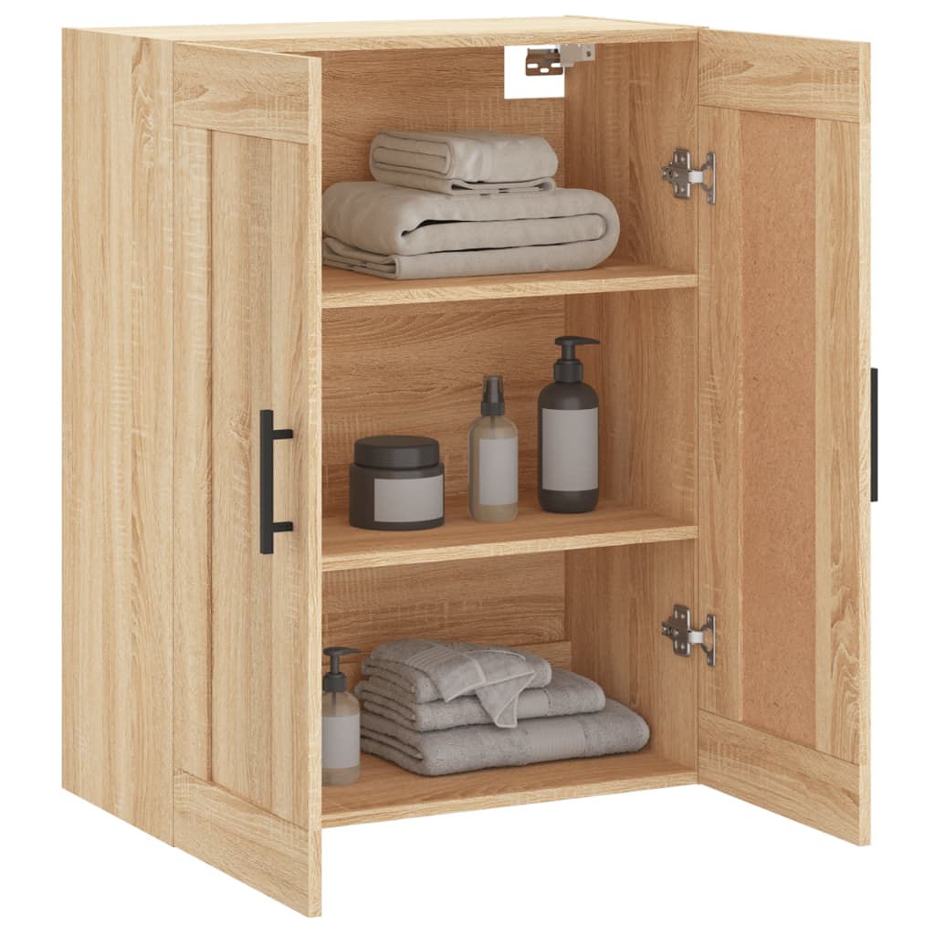 Wandschrank Sonoma-Eiche 69,5x34x90 cm Holzwerkstoff