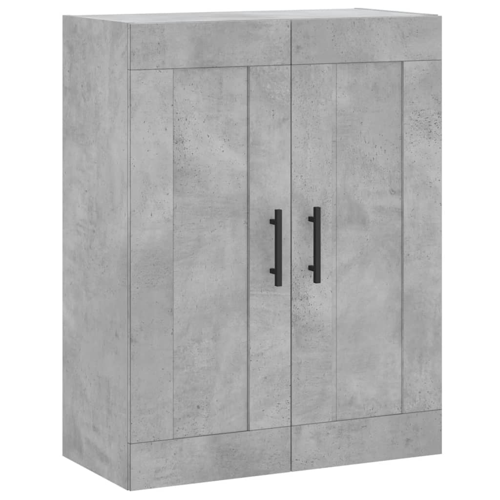 Wandschrank Betongrau 69,5x34x90 cm Holzwerkstoff