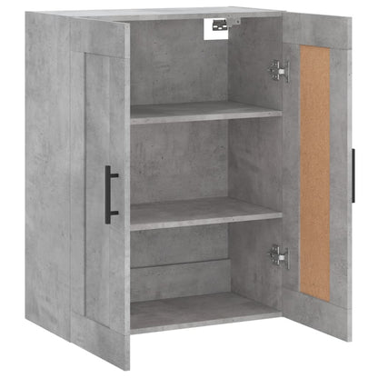 Wandschrank Betongrau 69,5x34x90 cm Holzwerkstoff