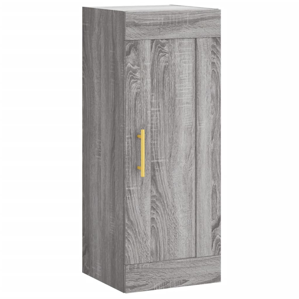 Wandschrank Grau Sonoma 34,5x34x90 cm Holzwerkstoff