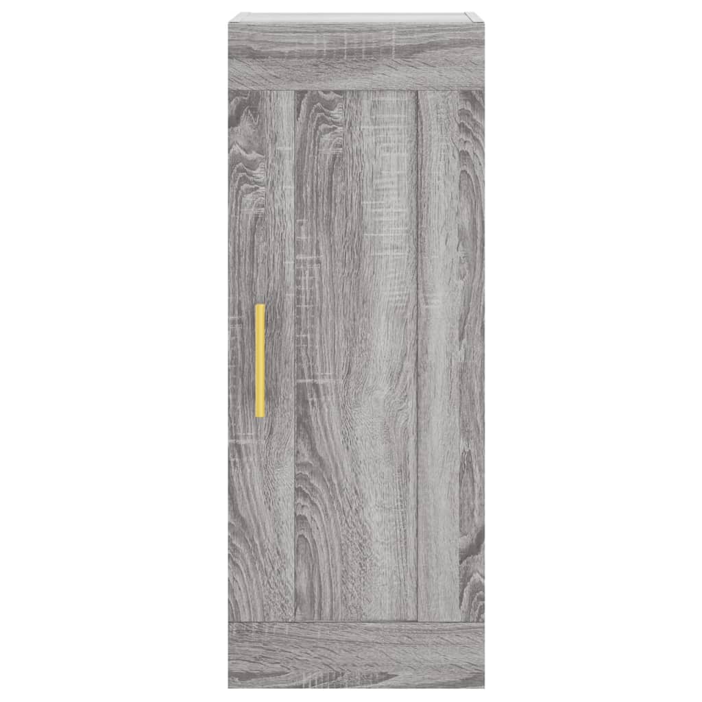 Wandschrank Grau Sonoma 34,5x34x90 cm Holzwerkstoff