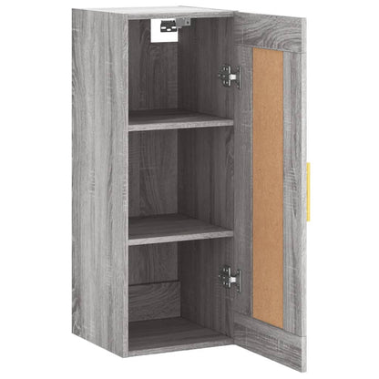 Wandschrank Grau Sonoma 34,5x34x90 cm Holzwerkstoff