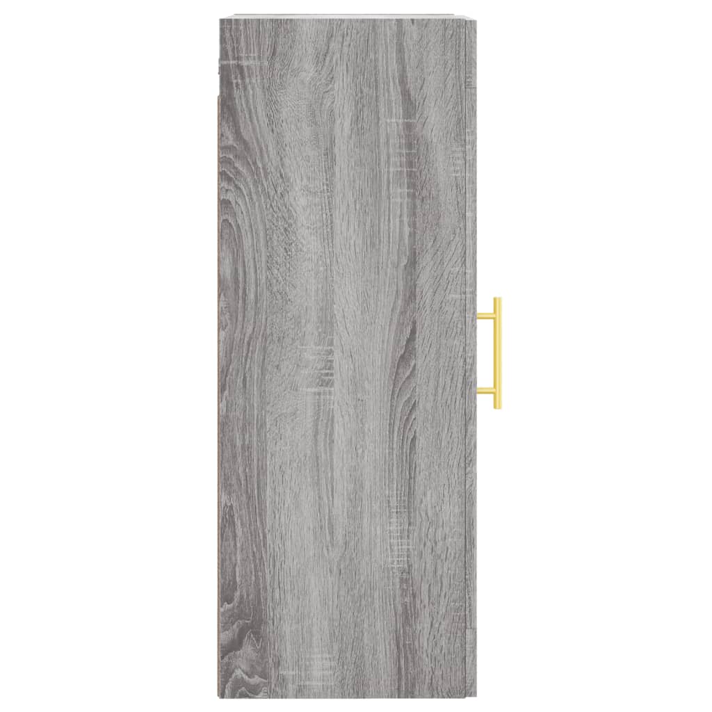 Wandschrank Grau Sonoma 34,5x34x90 cm Holzwerkstoff