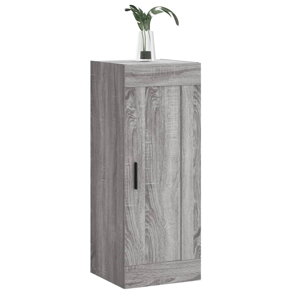 Wandschrank Grau Sonoma 34,5x34x90 cm Holzwerkstoff