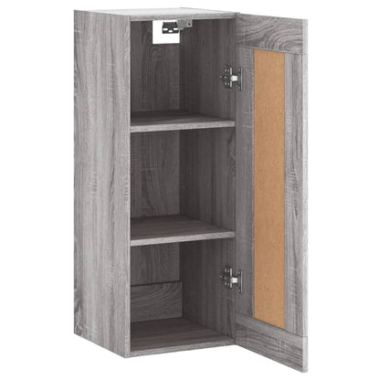 Wandschrank Grau Sonoma 34,5x34x90 cm Holzwerkstoff