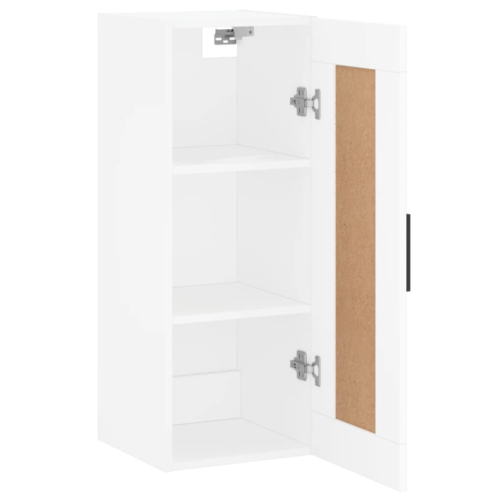 Wandschrank Weiß 34,5x34x90 cm Holzwerkstoff