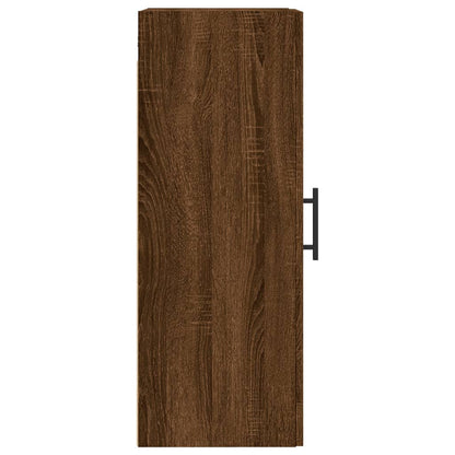 Wandschrank Braun Eichen-Optik 34,5x34x90 cm Holzwerkstoff