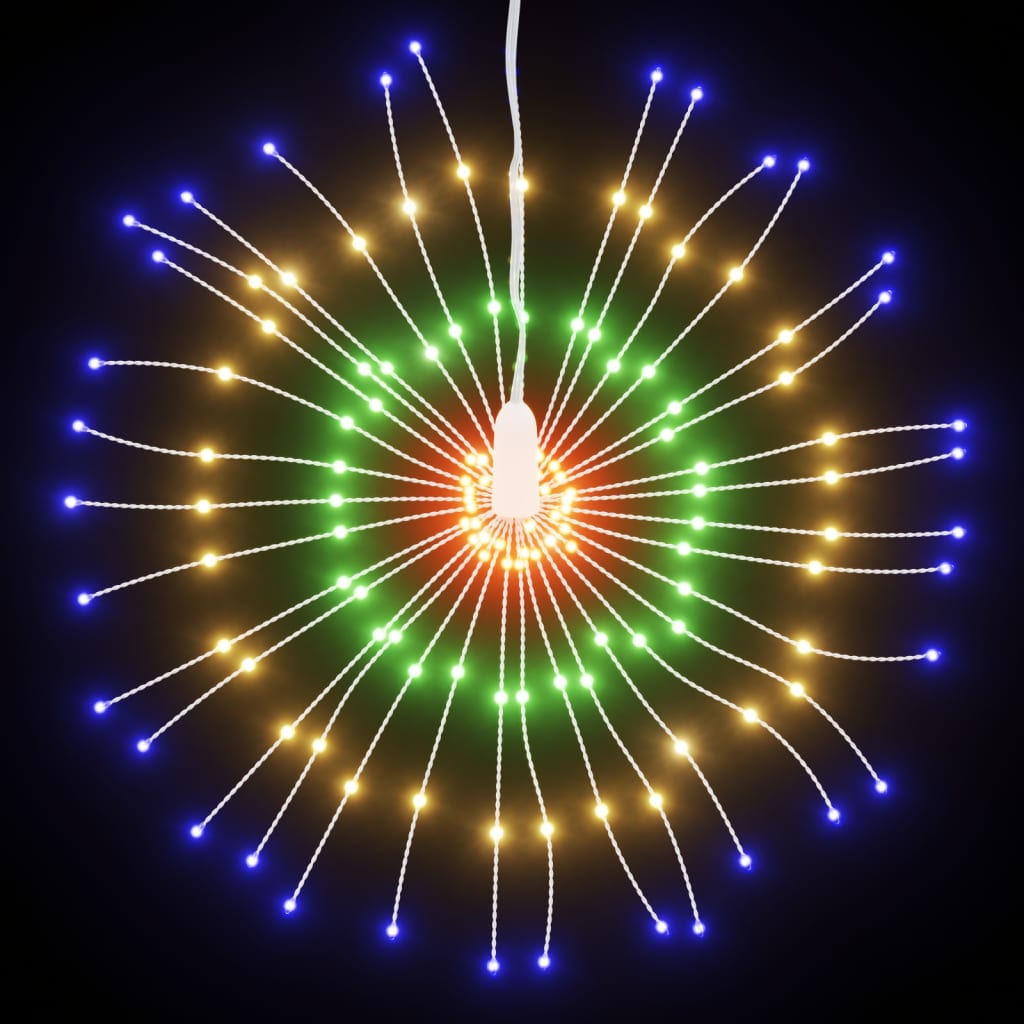 Weihnachtsbeleuchtungen Feuerwerk 2 Stk. 140 LEDs Mehrfarbig