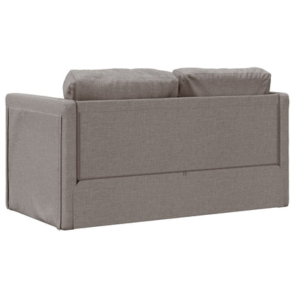 Bodensofa mit Schlaffunktion Taupe 112x174x55 cm Stoff