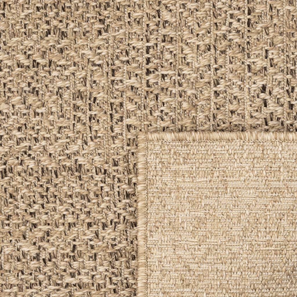 Teppich 200x290 cm Jute-Optik Innen und Außen