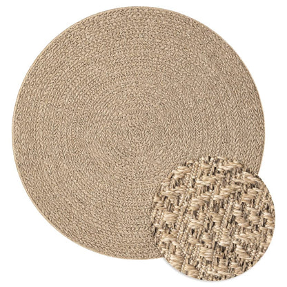 Teppich 120 cm Jute-Optik Innen und Außen