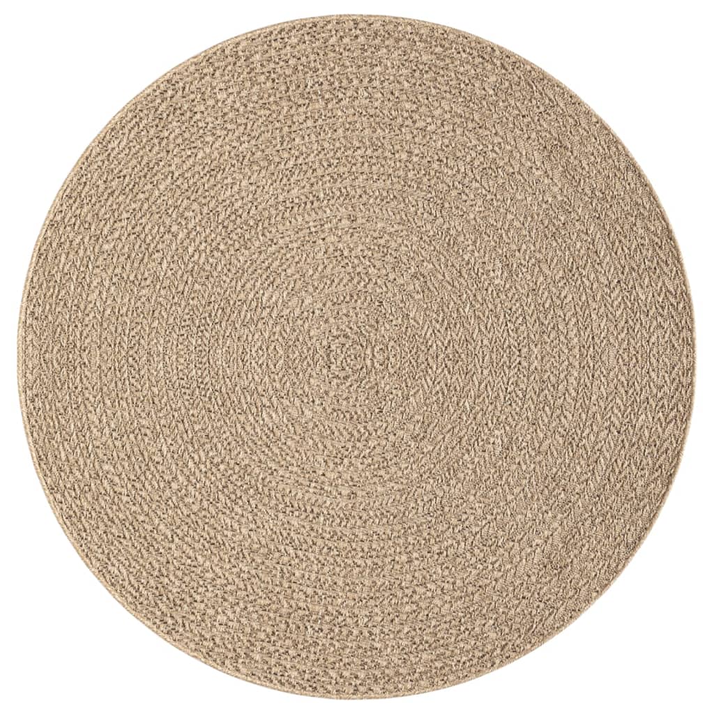 Teppich 120 cm Jute-Optik Innen und Außen