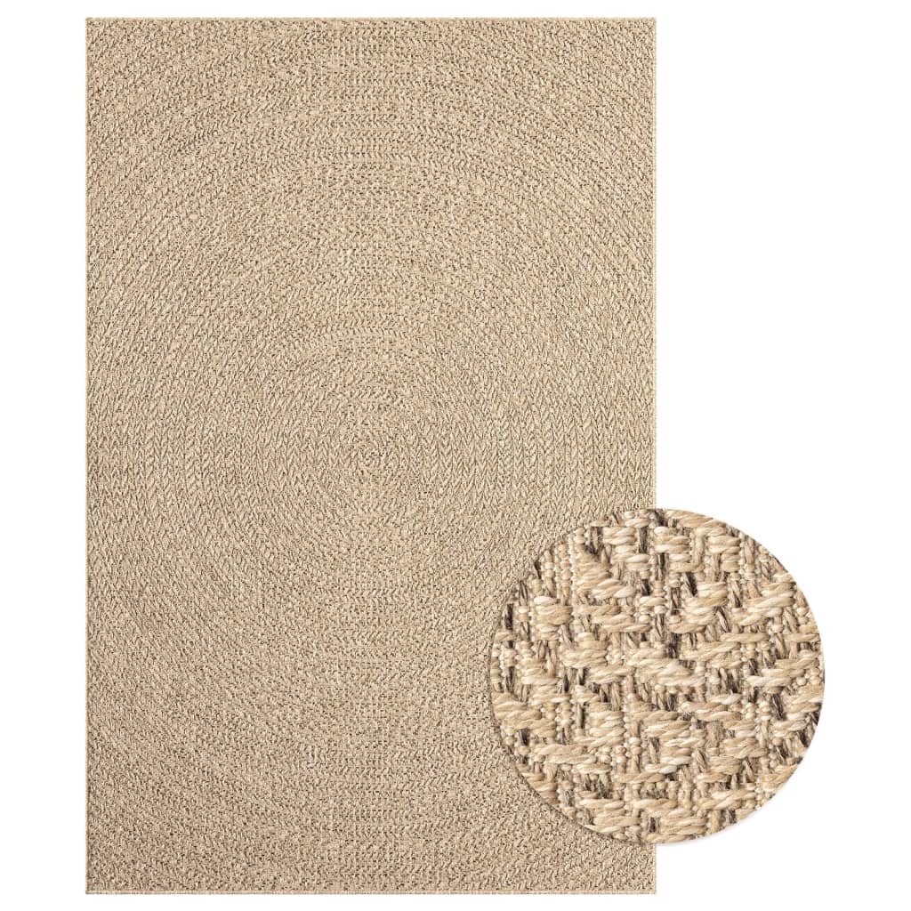 Teppich 160x230 cm Jute-Optik Innen und Außen