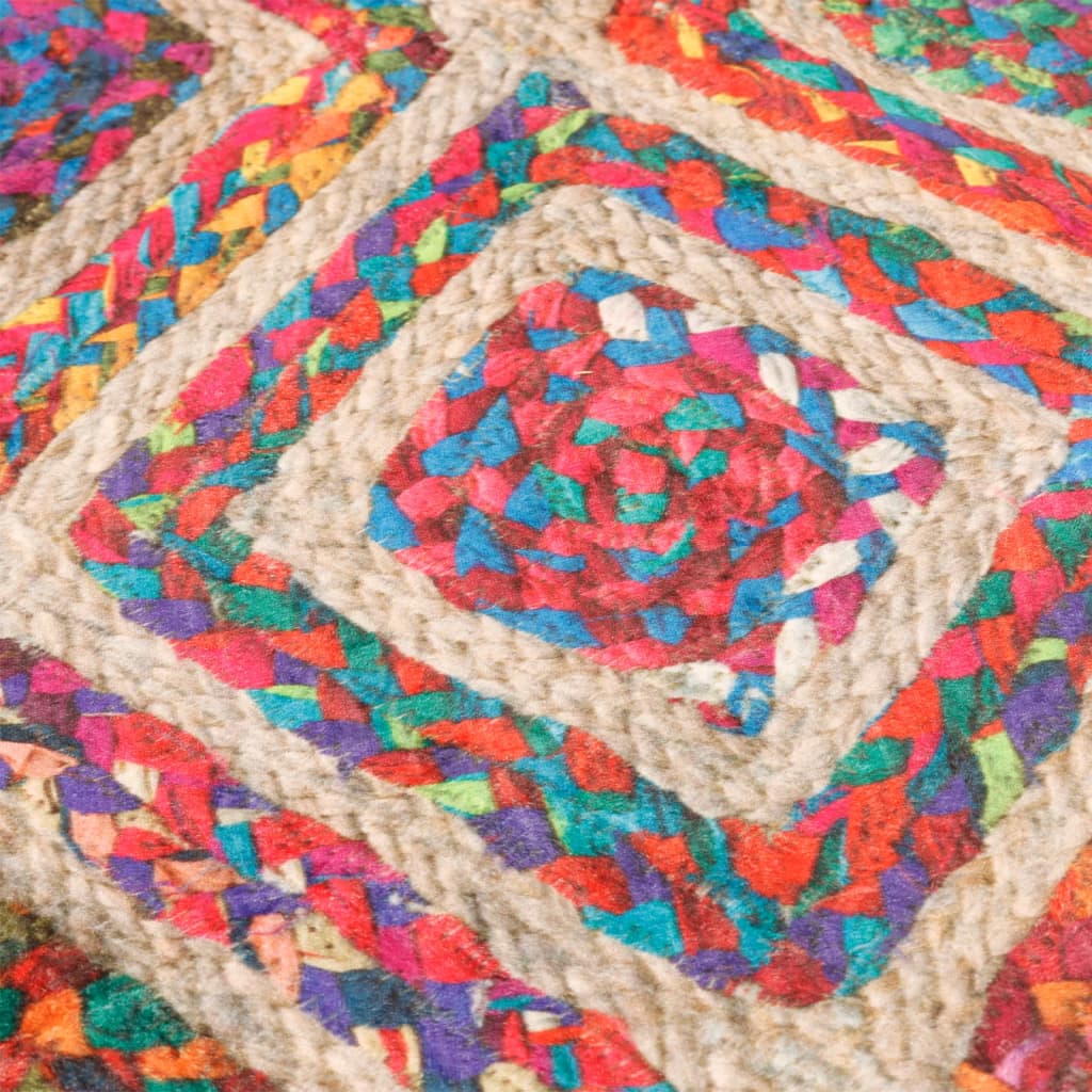 Teppich Waschbar Mehrfarbig Ø 120 cm Rutschfest