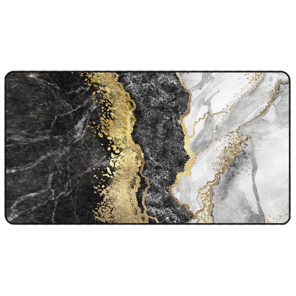 Teppich Waschbar Mehrfarbig 80x150 cm Rutschfest