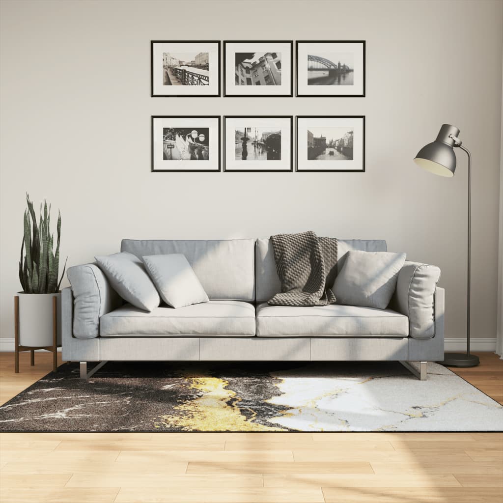 Tappeto lavabile, multicolore, 120x180 cm, antiscivolo