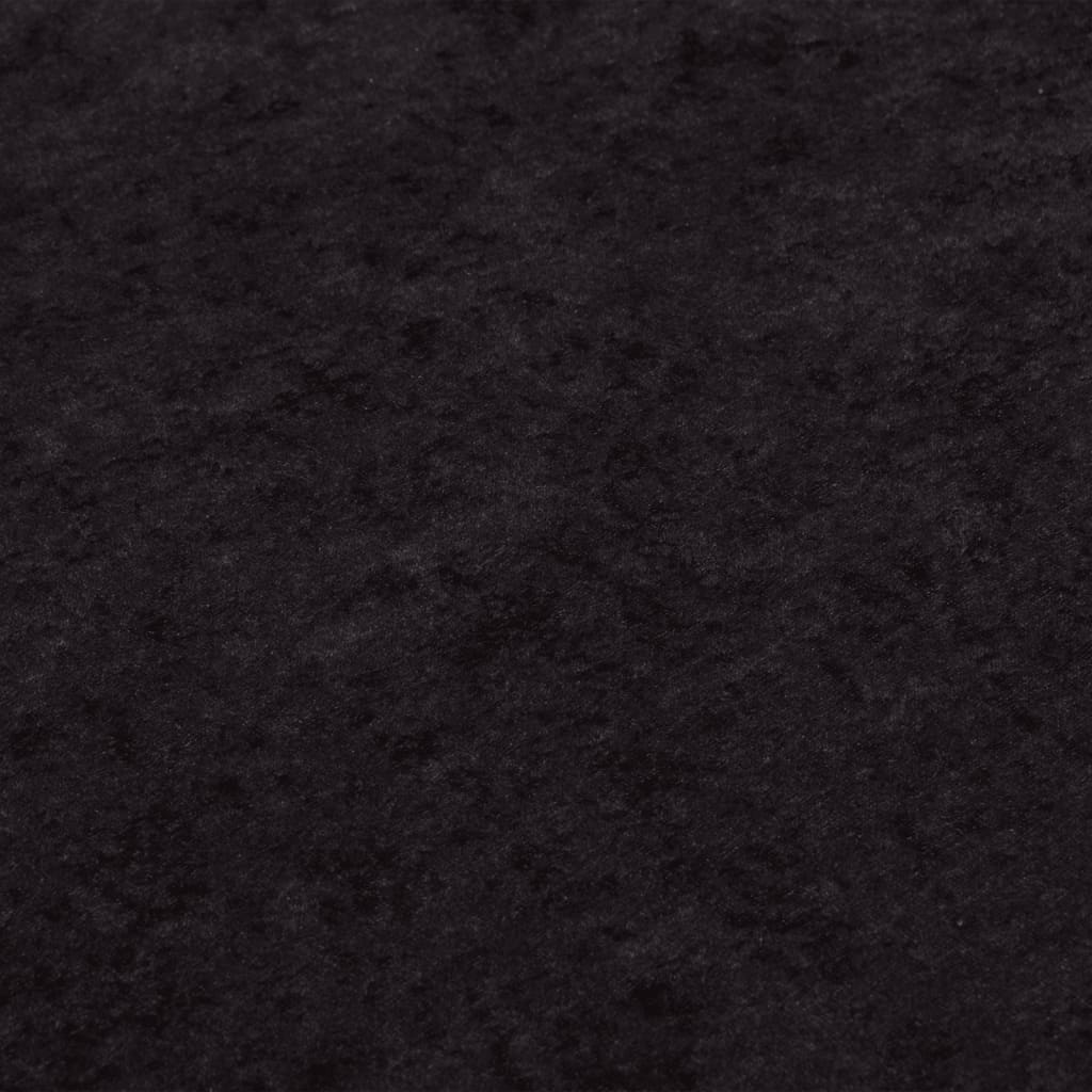 Teppich Waschbar Anthrazit Ø 200 cm Rutschfest